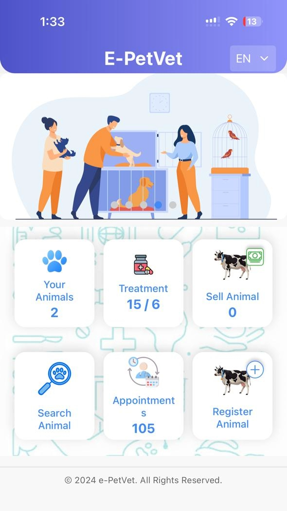 e-PetVet app screenshot 1
